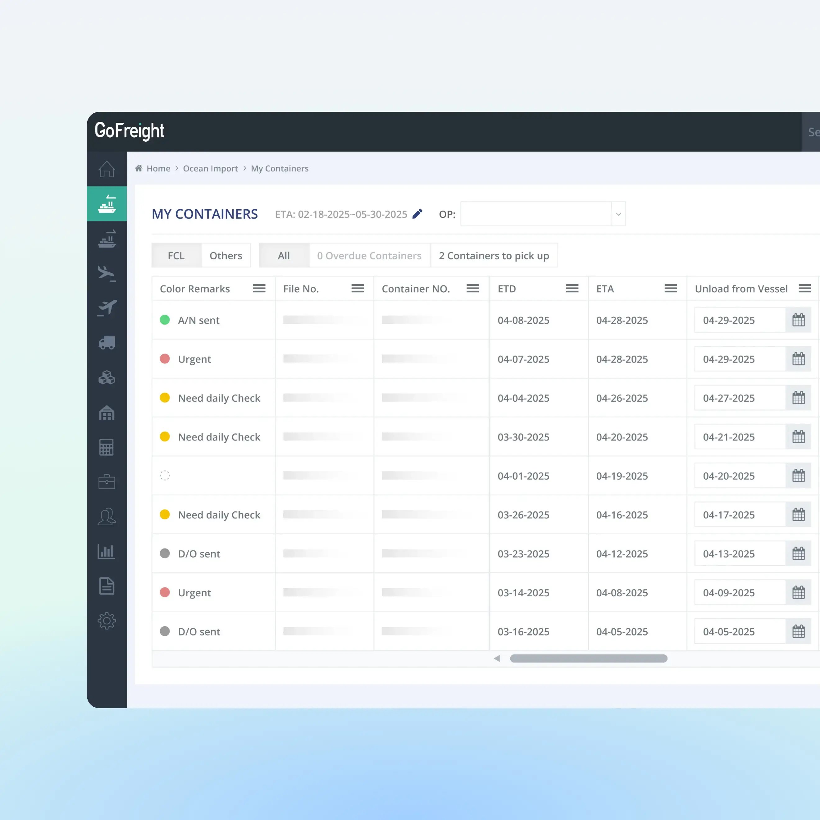 Uprite Logistics Operations & Execution software dashboard