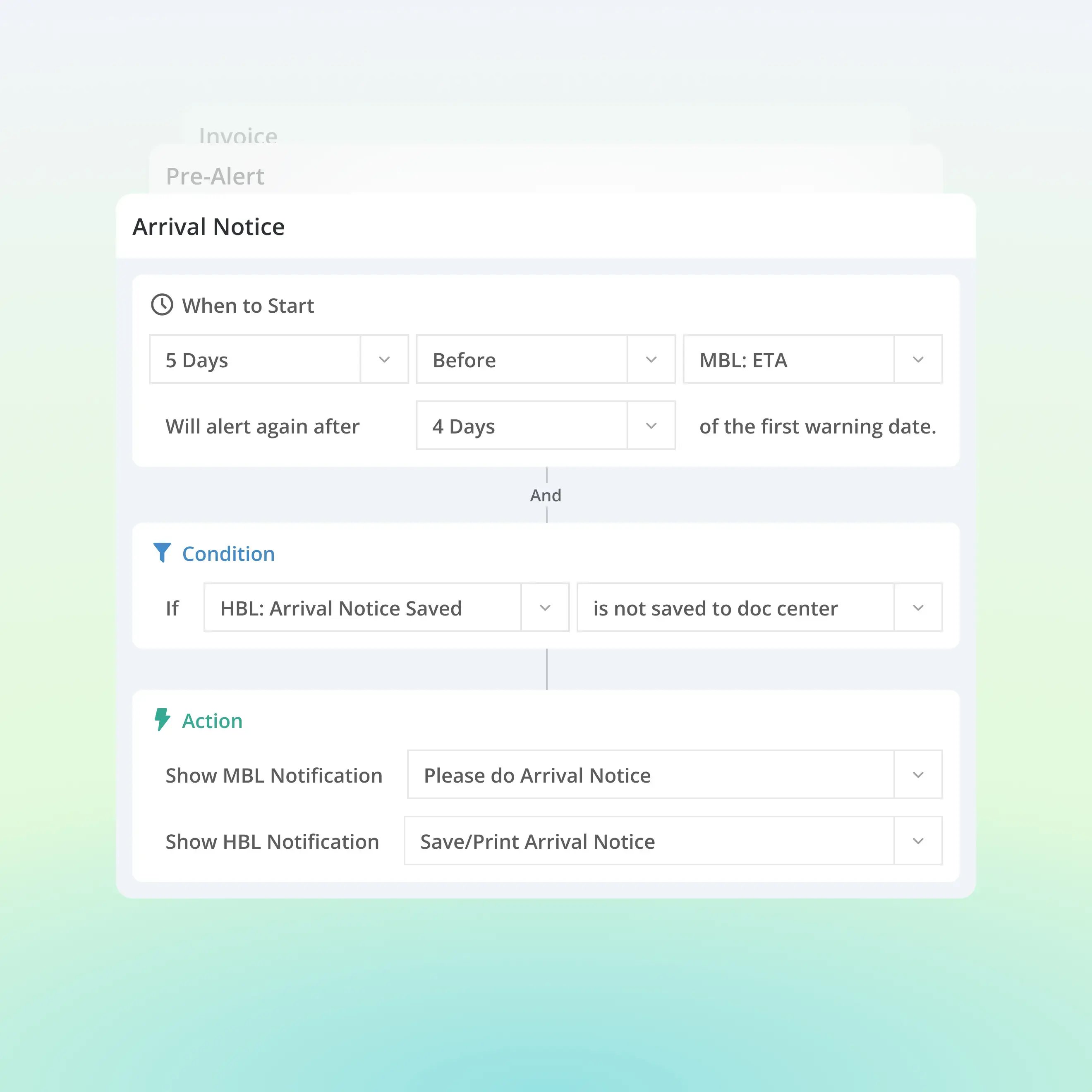 Uprite Logistics Workflow & Automation software dashboard
